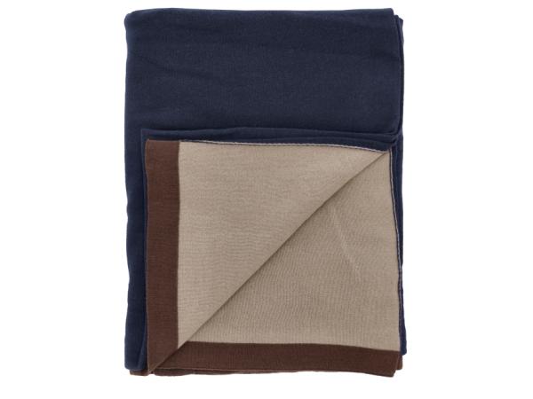 BITZ Södahl Impression Throw 130 x 170 cm Navy blue