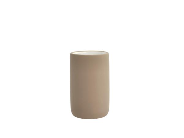 BITZ Södahl Mono Toothbrush holder Dia 6 5 x 11 cm Taupe