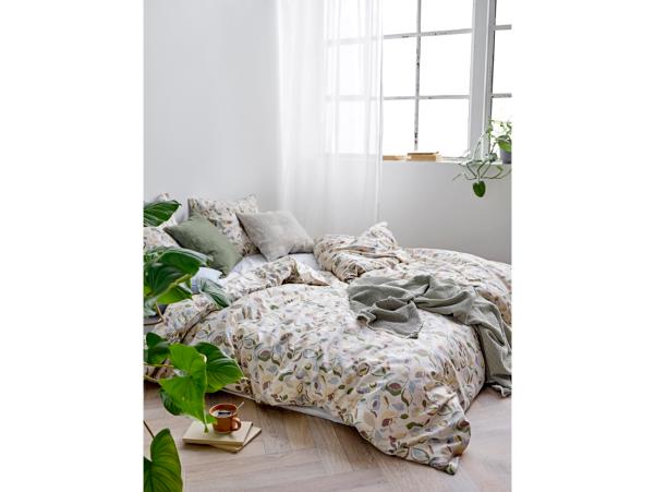 BITZ Södahl Organic Abstract Bed Linen 135 X 200 Cm Sky Blue