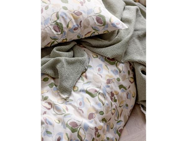 BITZ Södahl Organic Abstract Bed Linen 135 X 200 Cm Sky Blue