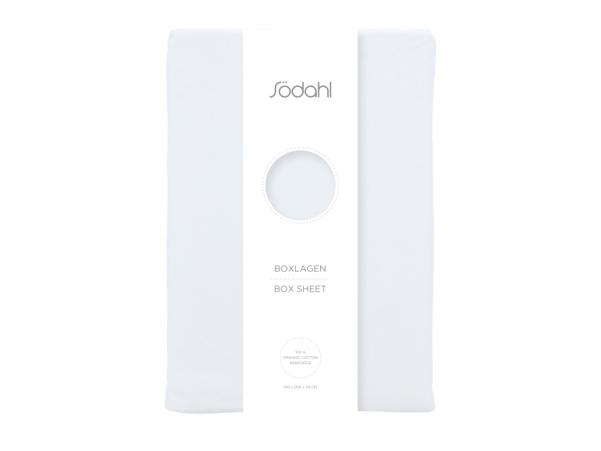 BITZ Södahl Organic Calm Box Sheet 140 X 200 X 30 Cm White