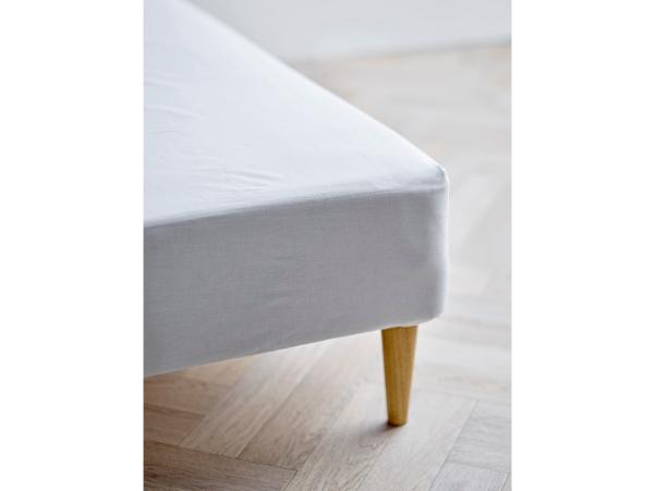 BITZ Södahl Organic Calm Box Sheet 180 X 200 X 30 Cm White