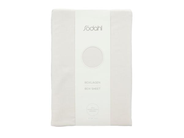 BITZ Södahl Organic Calm Box Sheet 90 X 200 X 30 Cm Offwhite