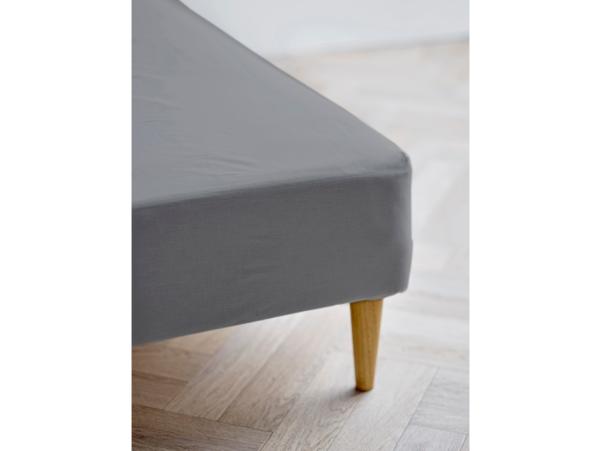 BITZ Södahl Organic Calm Box Sheet 90 X 200 X 30 Cm Stone Grey
