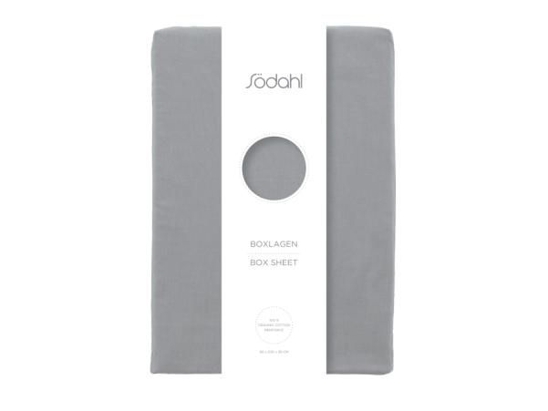 BITZ Södahl Organic Calm Box Sheet 90 X 200 X 30 Cm Stone Grey