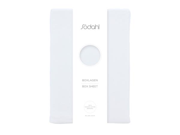 BITZ Södahl Organic Calm Box Sheet 90 X 200 X 30 Cm White
