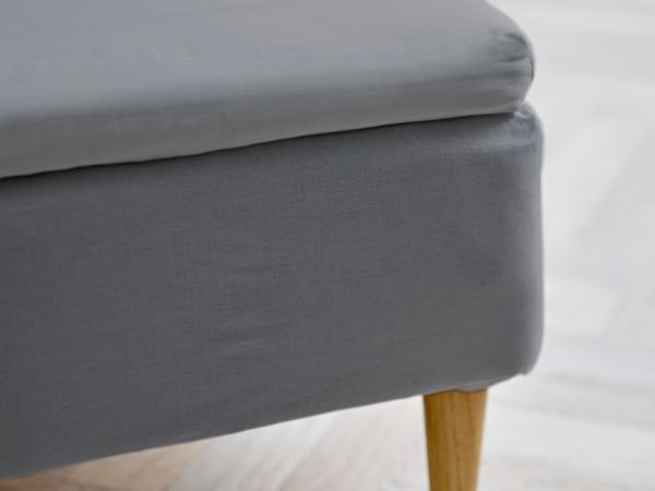 BITZ Södahl organic Calm Envelope sheet 140 x 200 x 8 cm Stone Grey