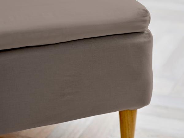 BITZ Södahl organic Calm Envelope sheet 180 x 200 x 8 cm Taupe