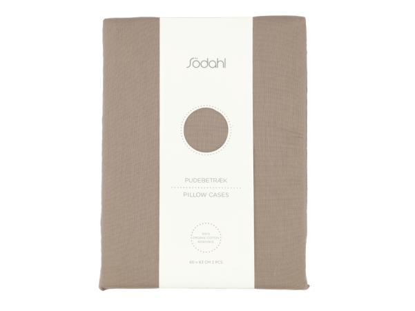 BITZ Södahl Organic Calm Pillowcase 60 X 63 Cm 2 Pcs Taupe