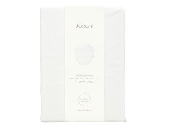 BITZ Södahl Organic Calm Pillowcase 60 X 63 Cm 2 Pcs White