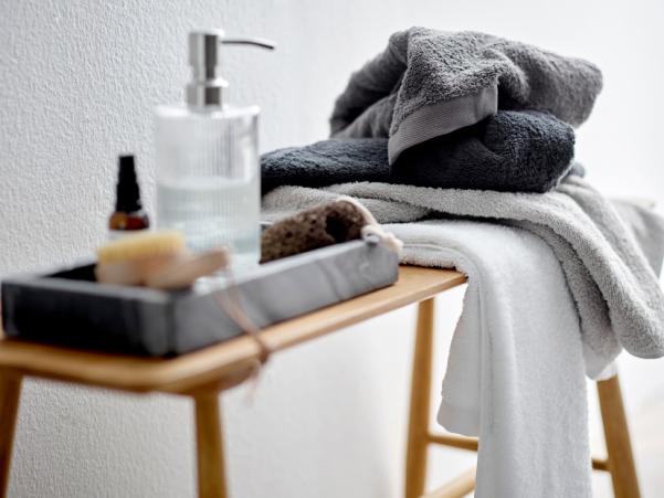 BITZ Södahl Organic Comfort Wash Cloth 30 X 30 Cm Light Grey