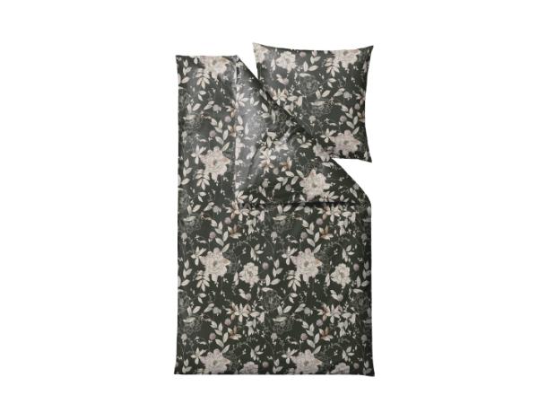 BITZ Södahl organic Garden Bloom Bed linen 135 x 200 cm Forest green