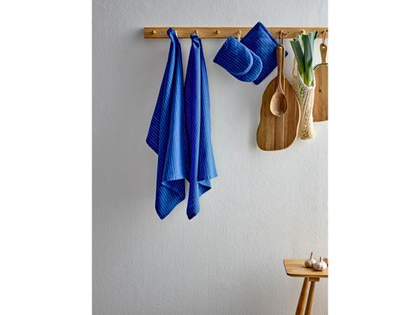 BITZ Södahl Organic Line Pot Holders 20 X 20 Cm 2 Pcs Royal Blue