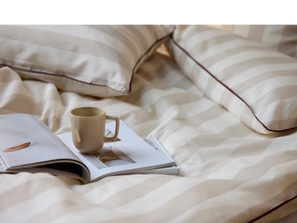 BITZ Södahl Organic Ray Bed Linen 140 X 220 Cm Beige