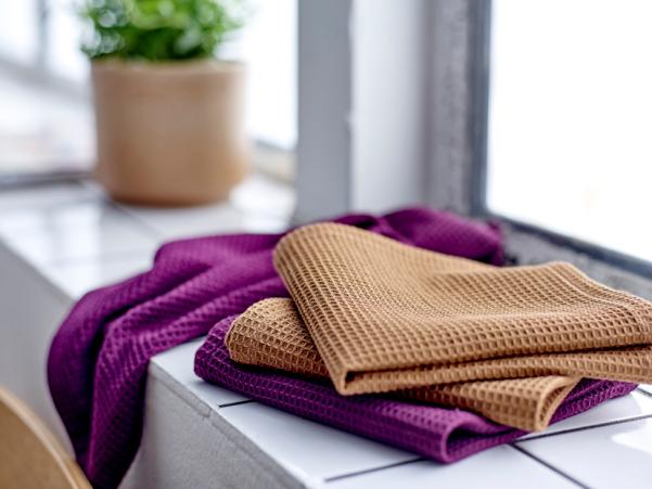 BITZ Södahl Organic Spectrum Dish Cloth 30 X 30 Cm 2 Pcs Warm Taupe