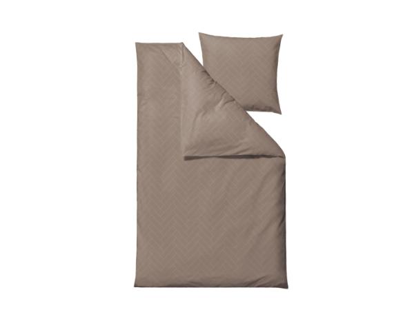 BITZ Södahl organic Tiles Bed linen 140 x 200 cm Taupe