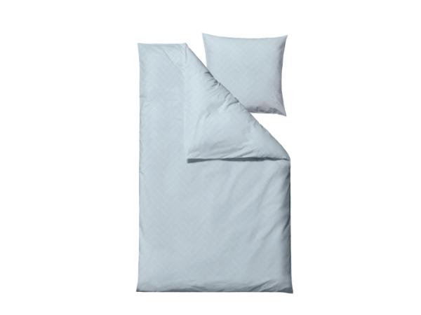 BITZ Södahl organic Tiles Bed linen 140 x 220 cm Linen blue