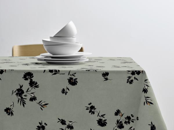 BITZ Södahl Silhouette Acrylic tablecloth w. antislip 140 cm Tea green