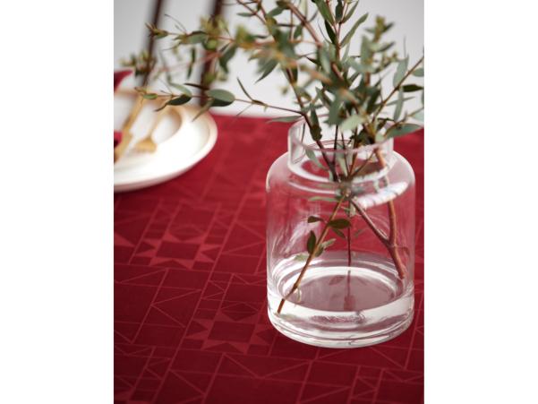 BITZ Södahl Star Damask Acrylic With Antislip 140 Cm Red