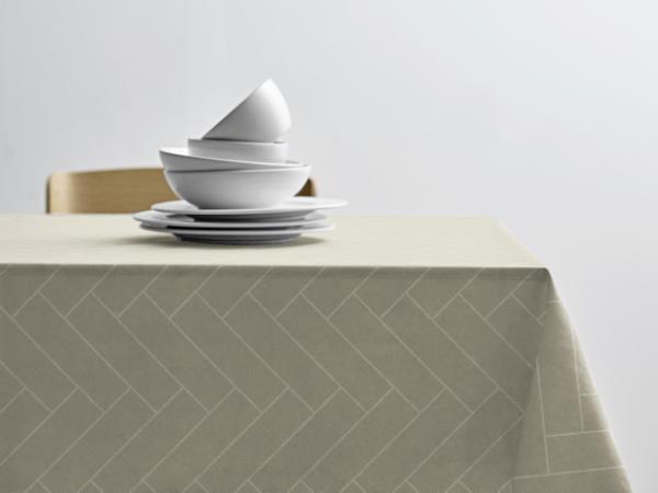 BITZ Södahl Tiles Damask Tablecloth 140 x 320 cm Eucalyptus