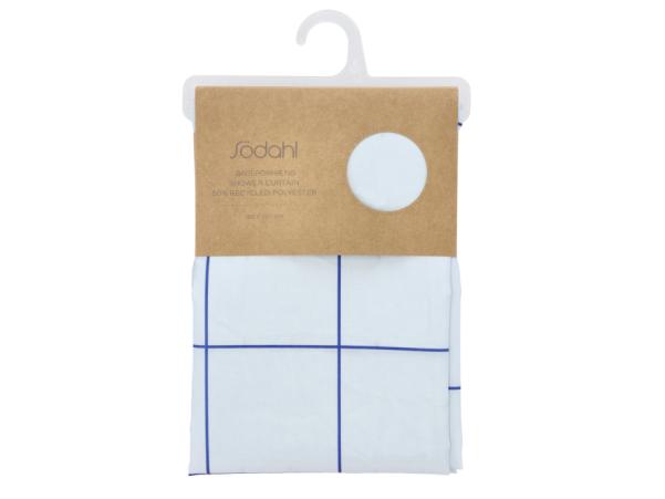 BITZ Södahl Vista Shower Curtain 180 X 220 Cm Linen Blue