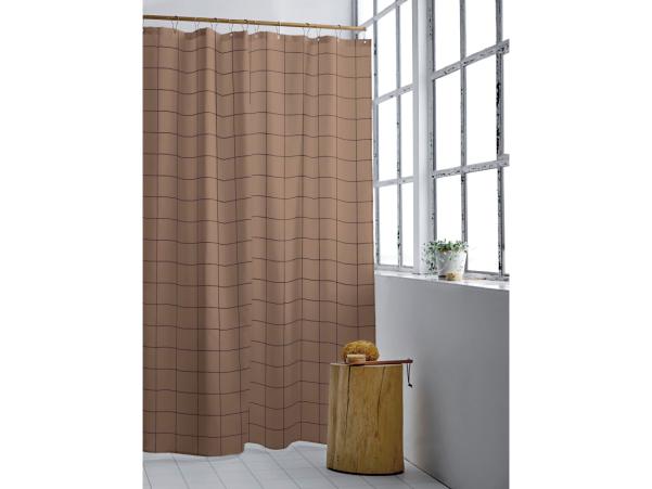 BITZ Södahl Vista Shower Curtain 180 X 220 Cm Warm Taupe