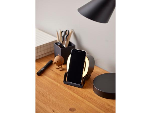 BITZ Still Speaker With Charger And Light X 10 6 X 9 5 X 14 3 Cm Black