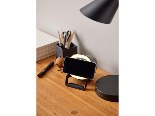 BITZ Still Speaker With Charger And Light X 10 6 X 9 5 X 14 3 Cm Black