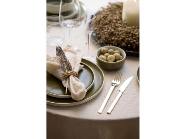 BITZ Studio Round North Bowl Dia 11 Cm Matte Moss/Matte White