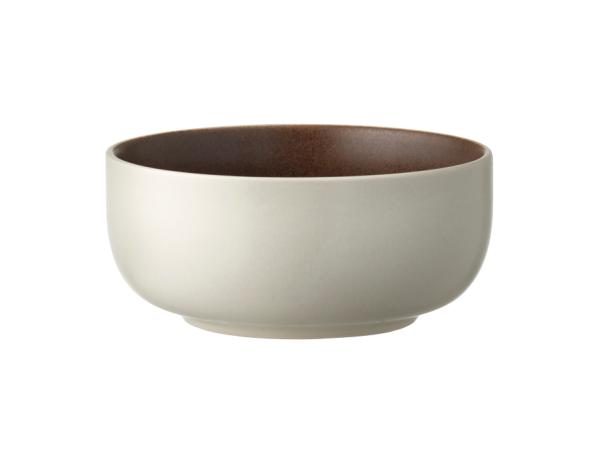 BITZ Studio Round North Bowl Dia 11 cm Matte white/Matte bark