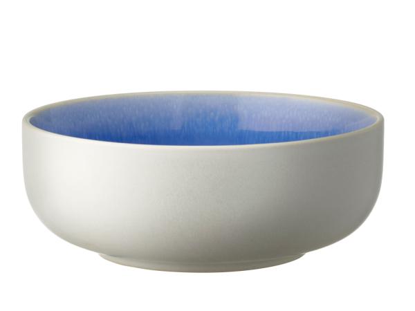 BITZ Studio Round North Bowl Dia 15 cm Matte white/Shiny river