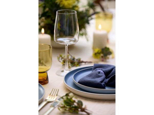 BITZ Studio Round North Dinner Plate Dia 27 Cm Matte White/Matte River