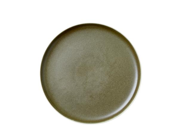 BITZ Studio Round North Dinner plate Dia 27 cm Matte white/Matte moss