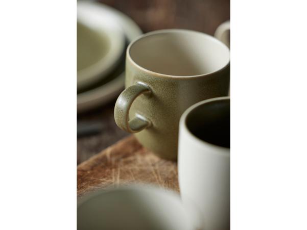 BITZ Studio Round North Mug 33 Cl Matte Moss/Matte White