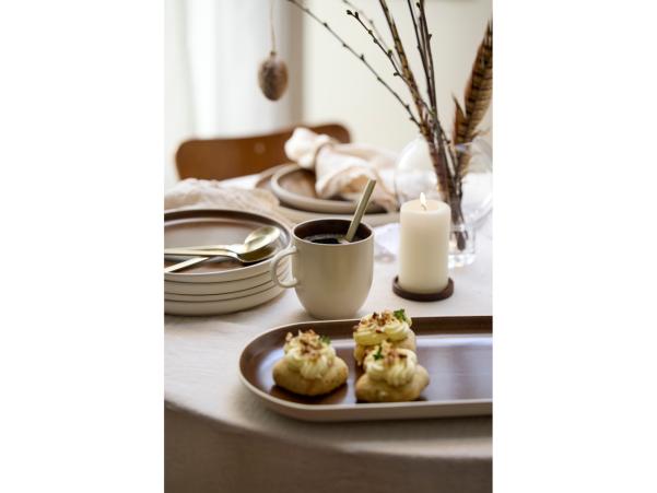 BITZ Studio Round North Mug 33 Cl Matte White/Matte Bark