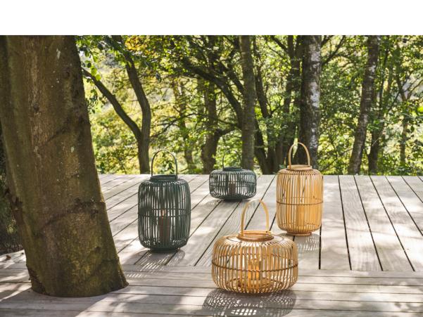 BITZ Villa Collection Alia Lantern Dia 38 X 25 Cm Dark Green
