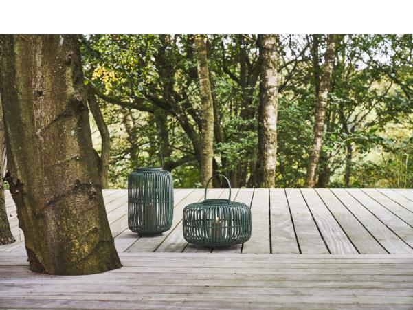 BITZ Villa Collection Alia Lantern Dia 38 X 25 Cm Dark Green
