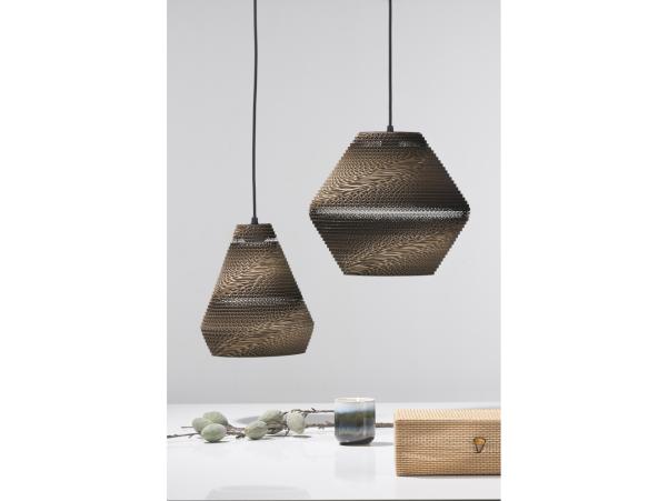 BITZ Villa Collection Alk Pendant Lamp Dia. 30 X 27 Cm Brown