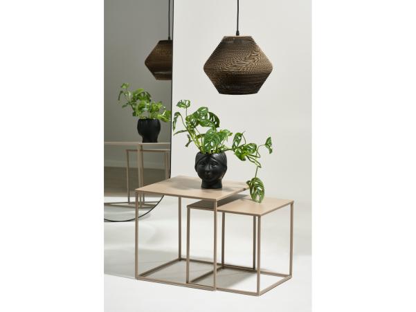 BITZ Villa Collection Alk Pendant Lamp Dia. 30 X 27 Cm Brown