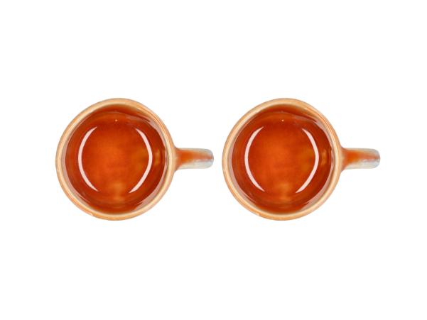 BITZ Villa Collection Allure Espresso Cup Dia 6.5 X 5.1 Cm 0.08 Liter 2 Pcs Blue/Amber