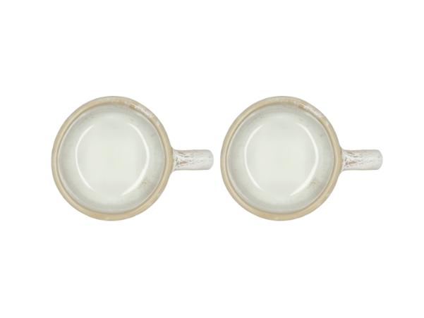 BITZ Villa Collection Allure Espresso Cup Dia 6.5 X 5.1 Cm 0.08 Liter 2 Pcs Cream/Sand