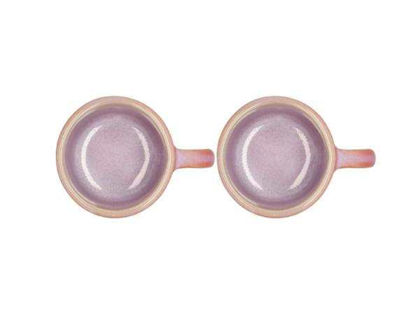 BITZ Villa Collection Allure Espresso Cup Dia 6.5 X 5.1 Cm 0.08 Liter 2 Pcs Purple/Orange