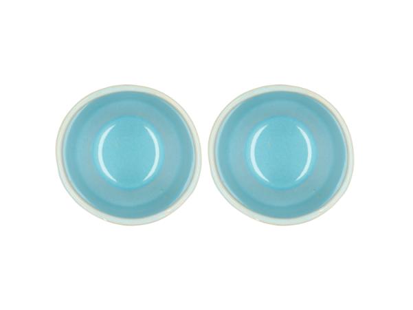 BITZ Villa Collection Allure Mug Dia 7.5 X 9 Cm 0.18 Liter 2 Pcs Green/Blue