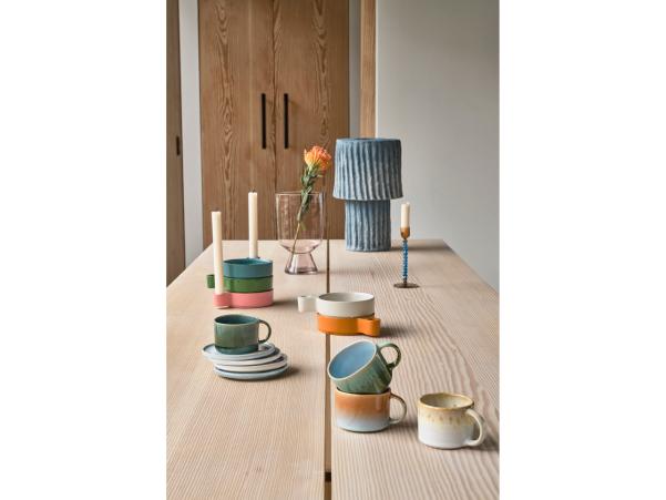 BITZ Villa Collection Allure Mug W. Handle Dia 8.5 X 6 Cm 0.16 Liter 2 Pcs Green/Blue
