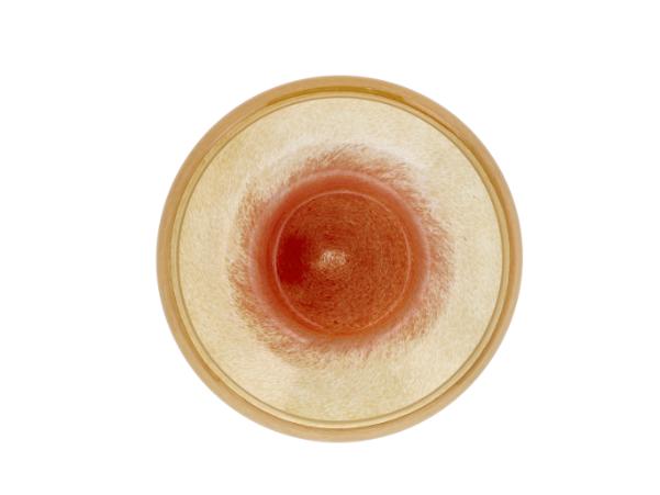 BITZ Villa Collection Aurora Bowl Dia 22 X 9.5 Cm Yellow/Amber
