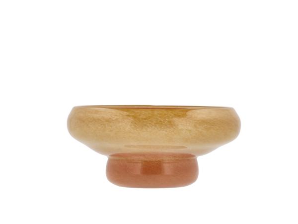 BITZ Villa Collection Aurora Bowl Dia 22 x 9.5 cm Yellow/Amber