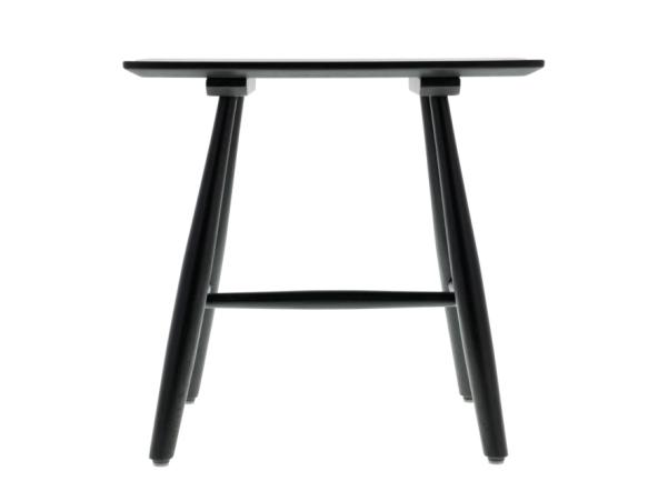 BITZ Villa Collection Bast Stool 46.5 X 28 X 45 Cm Black