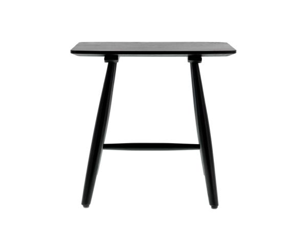 BITZ Villa Collection Bast Stool 46.5 x 28 x 45 cm Black