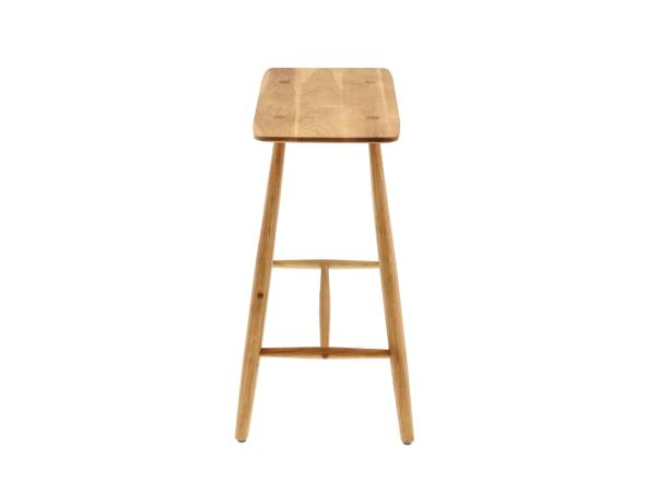BITZ Villa Collection Bodo High Stool 46.5 X 28 X 64 Cm Nature Oiled Oak