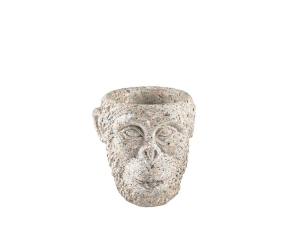 BITZ Villa Collection Calbe Flowerpot Dia. 19 X 19 Cm Grey Cement
